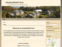 Tablet Screenshot of hundredfoldfarm.org